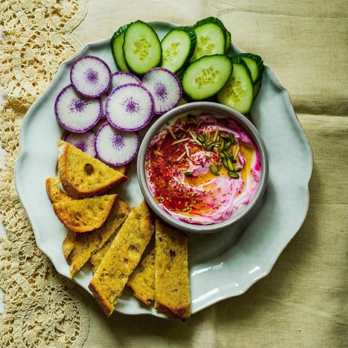 Creamy Beetroot and Horseradish Dip The Spice Spoon